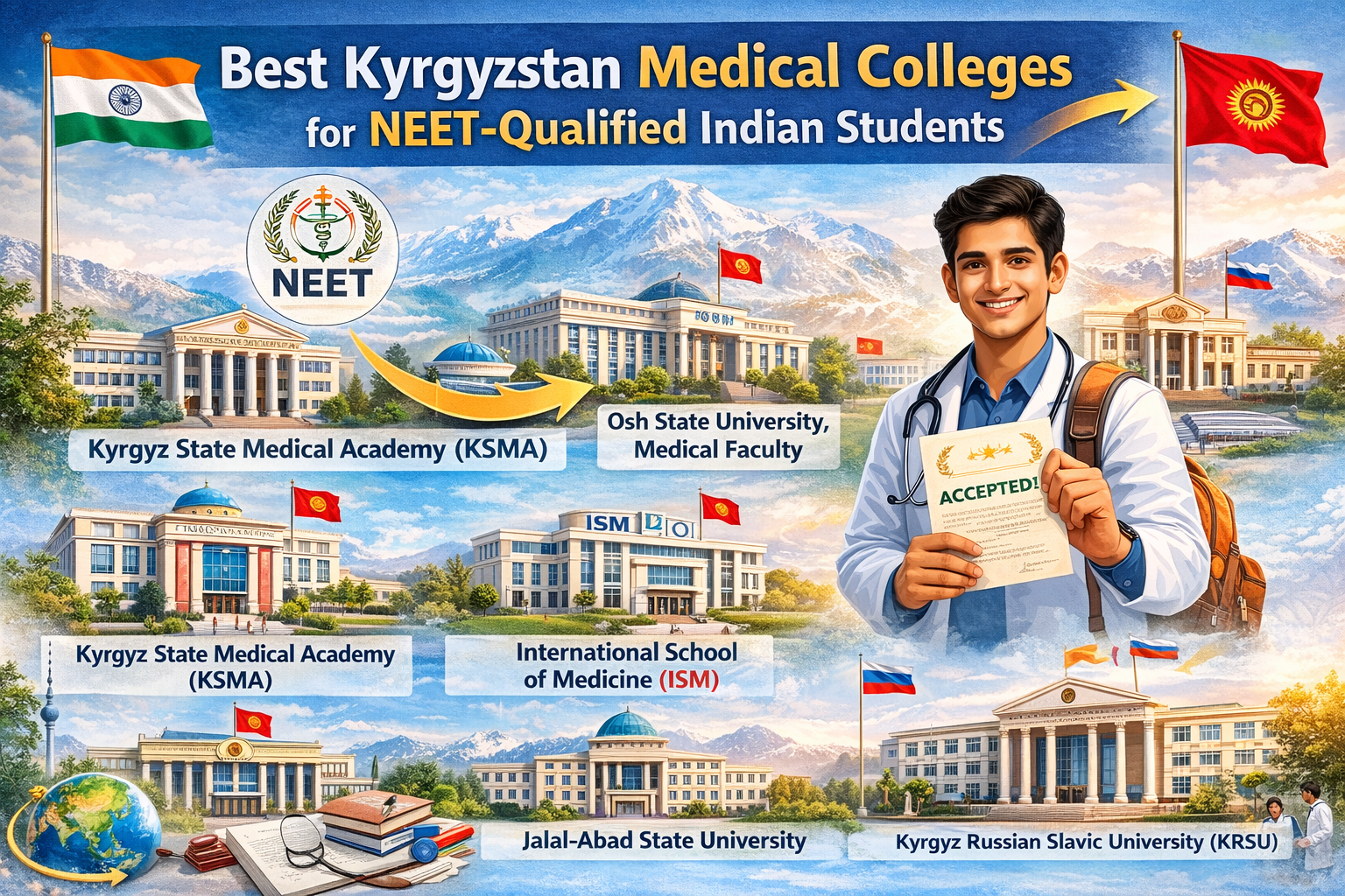 Best Kyrgyzstan Medical Colleges for NEET-Qualified Indian Students